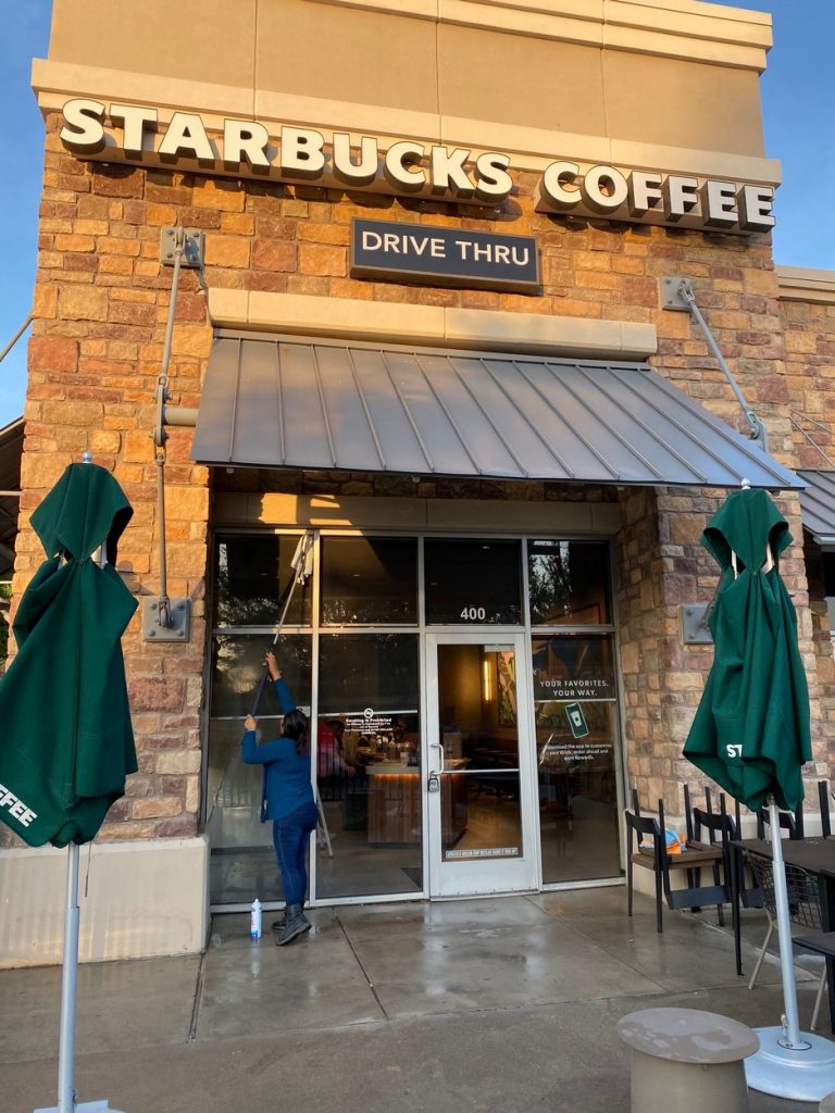 Starbucks Coffee Pressure Washing in Frisco. TX 00015 768x1024 Starbucks Coffee Pressure Washing in Frisco. TX￼
